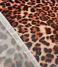 Сетка принт лео кор\бордо